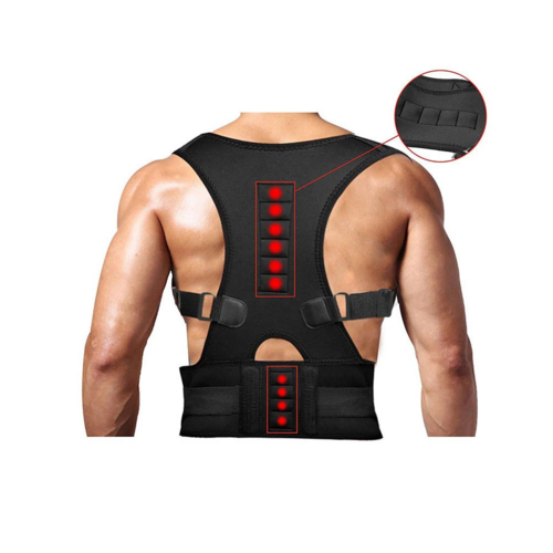 Posture Corrector Support Magnetic Back Shoulder Brace Belt Band